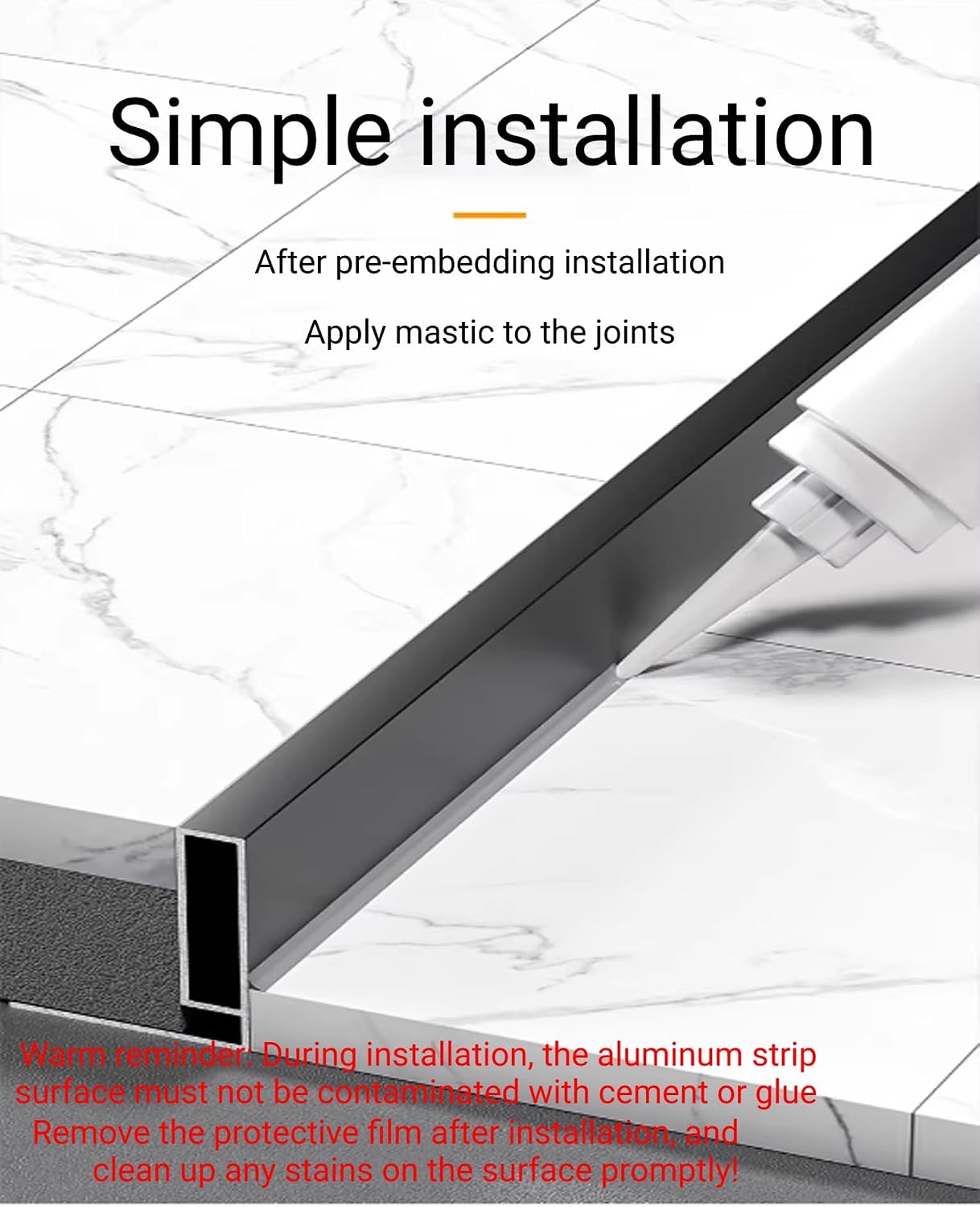 39in Aluminum Alloy Transition Strip, Cuttable Door Threshold Edging for Carpets & Tiles, Home Office & Hotel Floor Decor (Silver, 2.8x15.7in/7x40cm)