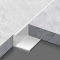 Floor Transition Strip 35 Inch Long Transition Edging Strip L-Shaped, 3-Pack Threshold Gaps Flap Cover for Wooden Flooring, 90° Floor Thresholds Transition Bar for D,Silver