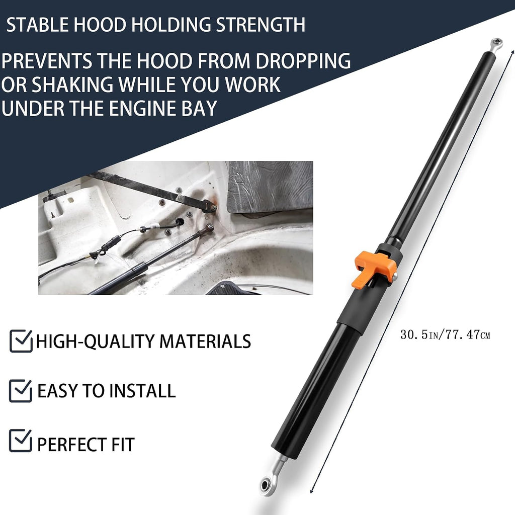 A99609 L716009 L716021 L716017 30.5in Duty Hood Struts Shocks Lift Supports Gas Springs Compatible with Kenworth T680/Peterbilt 579 Strut and Hood Assist Replace OE L71-6017 L71-6009
