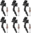 BDFHYK 6 Ignition Coil Pack UF741 and 6 Iridium Spark Plug 95875 Compatible with Mercedes-Benz 2013-2014 C300, 2012-2014 C350, 2013 E300, 2012-2016 E350, 2014 E400 Coil for 2769060501 2769063700
