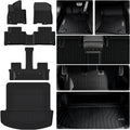 Floor Mats for 2026 Hyundai Palisade Hybrid Accessories, fit SEL、SEL Premium、Limited、Calligraphy, Cargo Mat Custom TPE All Weather Protection Full Coverage Trunk Liner & Floor Liner for Palisade