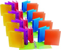 Filexec 3 Ring Binder, 1.5 Inch Capacity, Frosted, Letter Size, Blueberry, Strawberry, Grape, Lemon, Lime, Tangerine (50160-6493) (Pack of 24)
