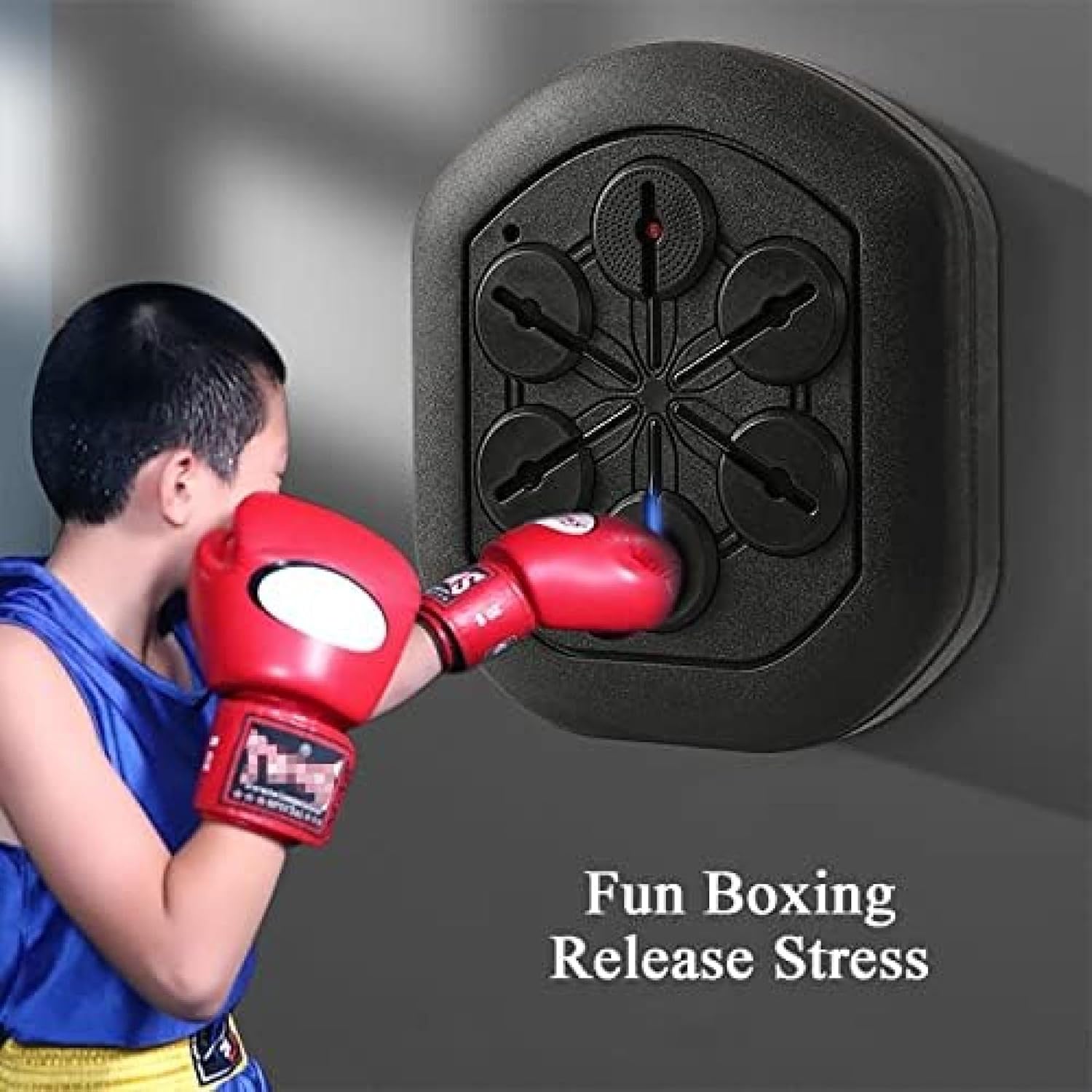Music Electronic Boxing Wall Target Boxing Machine Intelligent Boxing Machine Punching Bag Training Equipment Boxing Mat Coordination Speed Response musi