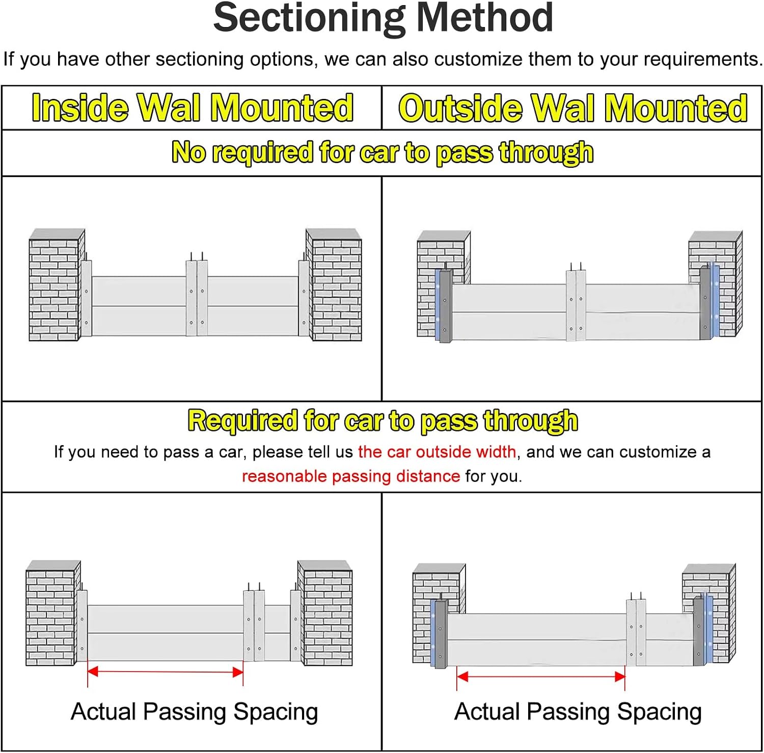 Flood Protection Barriers for Garage, 3 ft 5 ft 8ft 10 ft 12ft 15feet 17 feet 17 ft Custom Aluminum Threshold Anti-Flood Wall, Driveway/Doorway Temporary Dams, Removable & Reusable ( Color : H 0.8m(2.