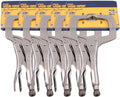 IRWIN Vise Grip 11R 11' C Clamp Locking Regular Tip Easy Release Pliers (5 PACK)
