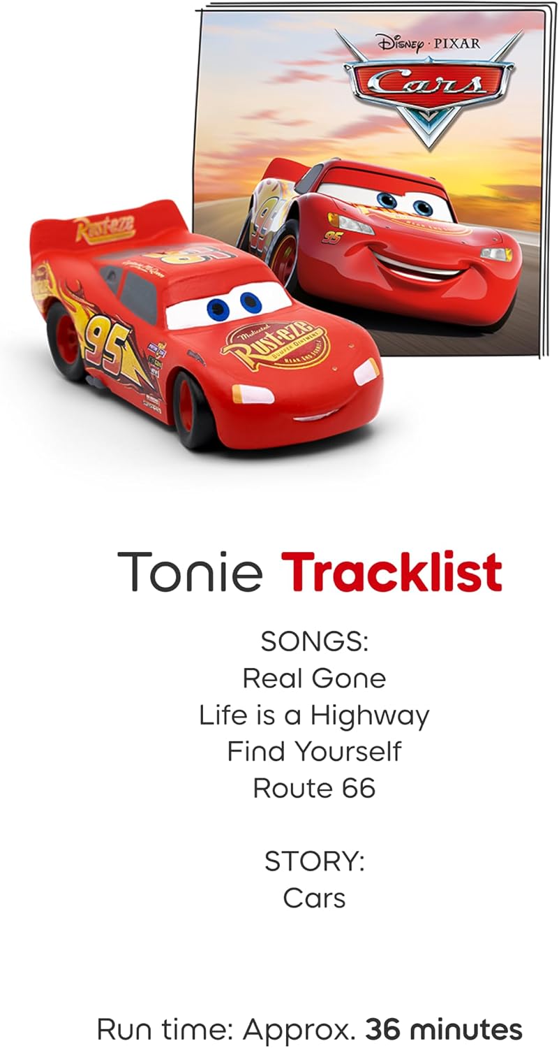 Toniebox 2 Audio Player Disney Bundle for Kids 3+ with Lightning McQueen, Simba, Winnie The Pooh, and Baloo - Sky Blue