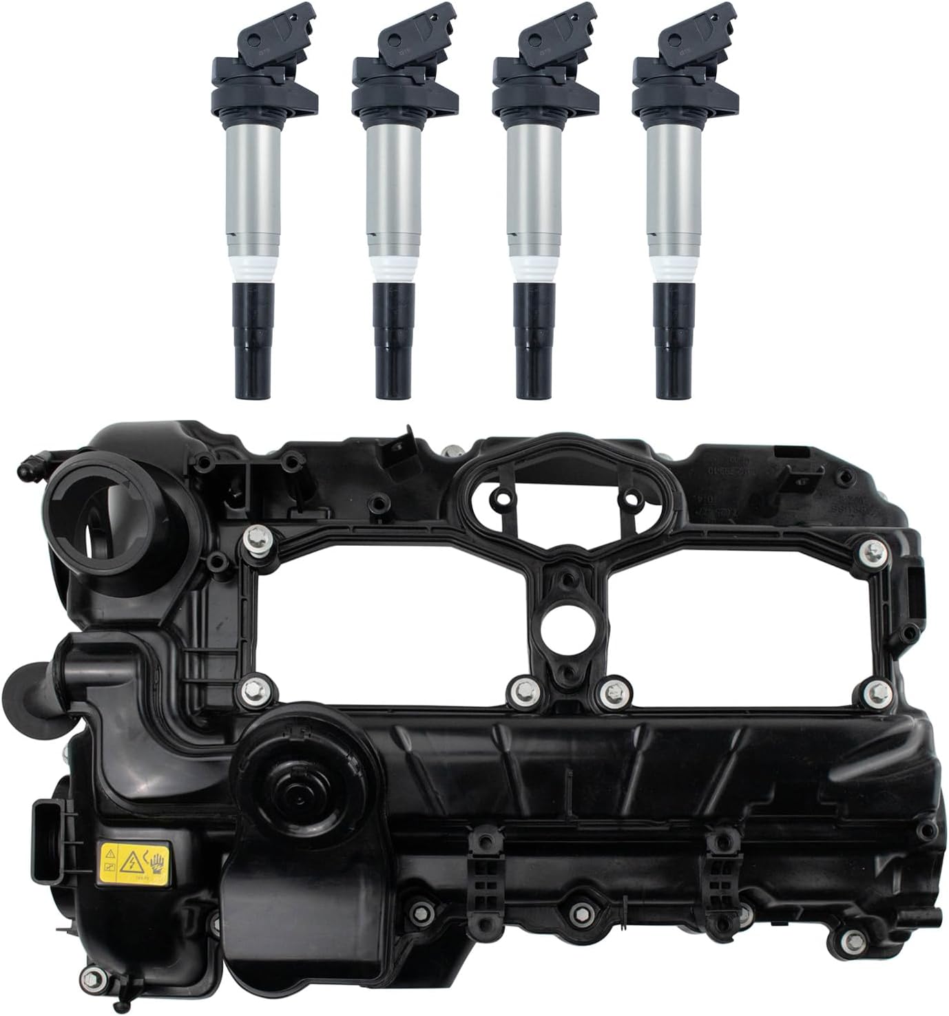 TRQ Ignition Coil Kit 4 Piece Compatible with 2012-18 BMW 320i 328i 528i X1 X3 X4 X4 Z4 228i 428i