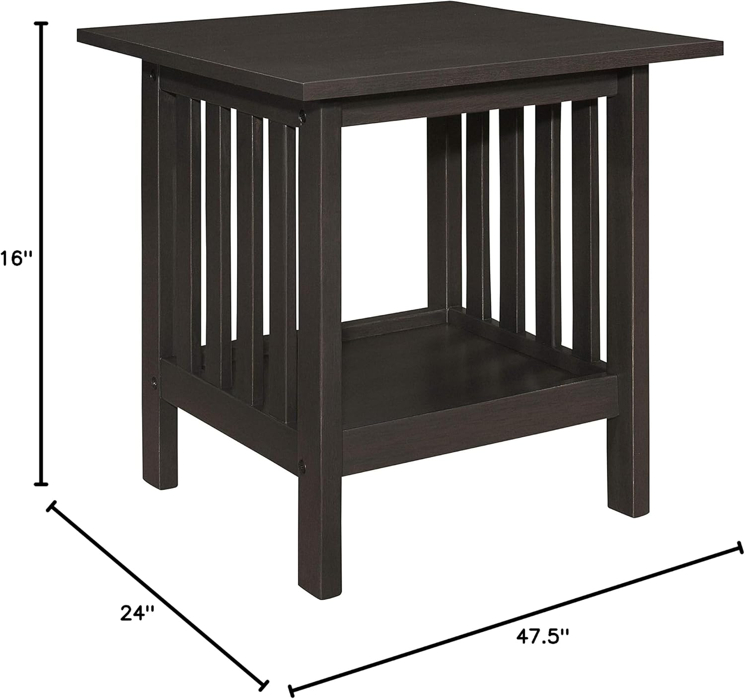 Lexicon Noel 3-Piece Coffee Table Set, Antique Gray