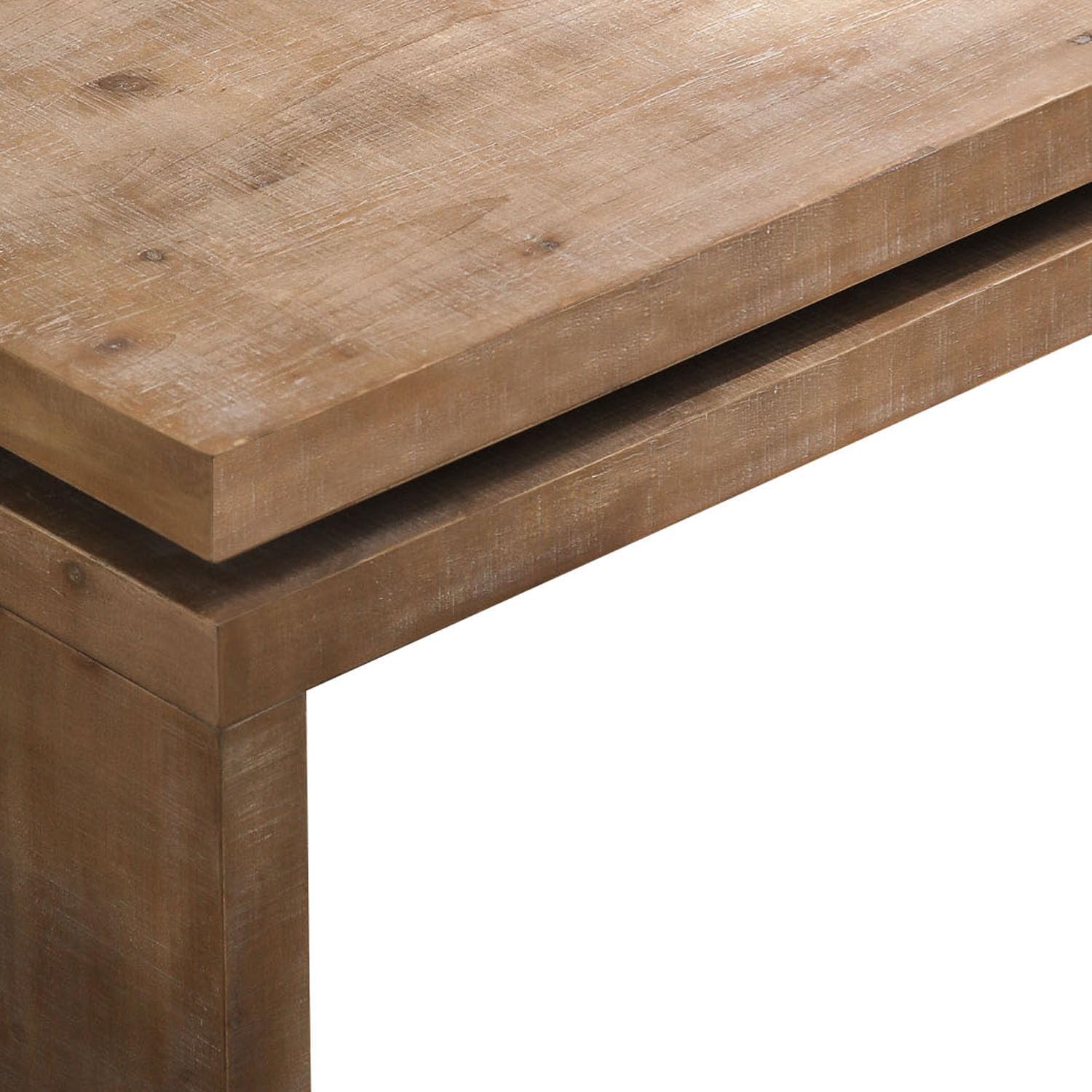 47.6' Wood Coffee Table, Mid Century Modern Farmhouse Wooden Coffee Tables for Living Room Natural Solid Firwood Tabletop Rectangle Center Table for Apartment Home Office Tea Table (Natural)