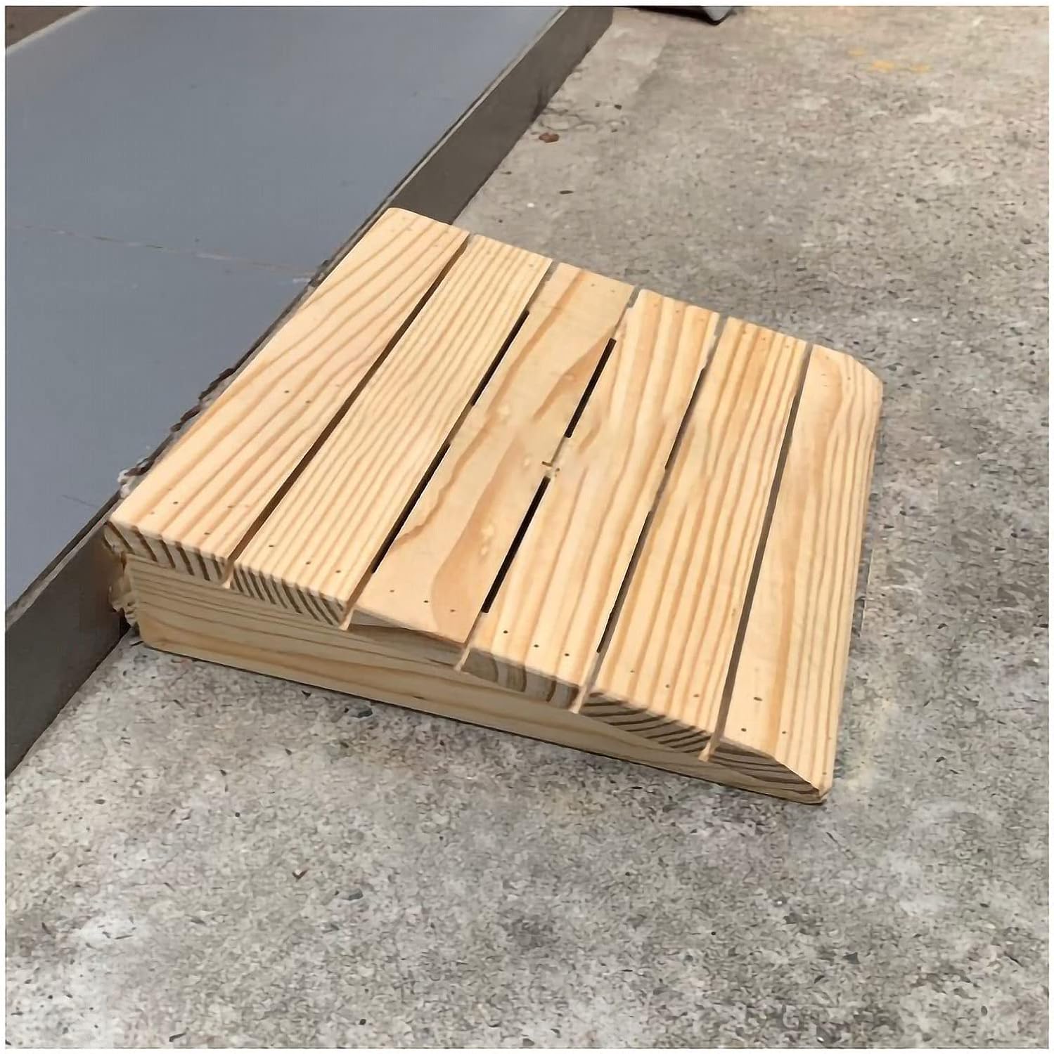 Wooden Wheelchair Ramp Threshold Ramp 2' 3' 4' 5' 6' Rise, Portable Mobile Ramps for Doorways/Walkers/Car/Motorcycle, (Size : 30.8x30x12cm/12.1x11.8x4.7in)
