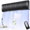 36' Black Air Curtain with Magnetic Door Switch 1527 CFM/2559 FPM Two-Speed Adjustable 180W Powerful Commercial Indoor Air Door Easy Installation Industrial Fan (Not an air conditioner)