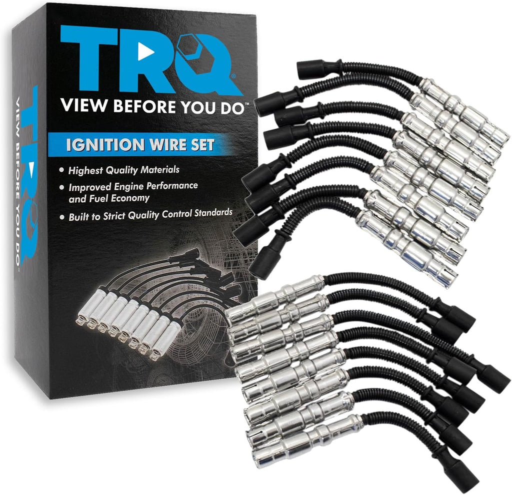 TRQ Ignition Spark Plug Wire Kit Set for Mercedes Benz V8 New