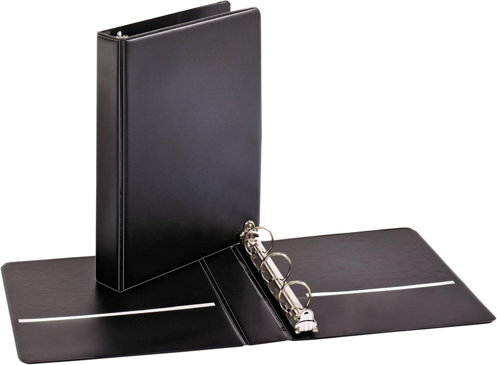 Tops Cardinal Mini Round Ring Binder,1-Inch,8-1/2-Inch x 5-1/2-Inch,Black (07201),(Pack of 12)