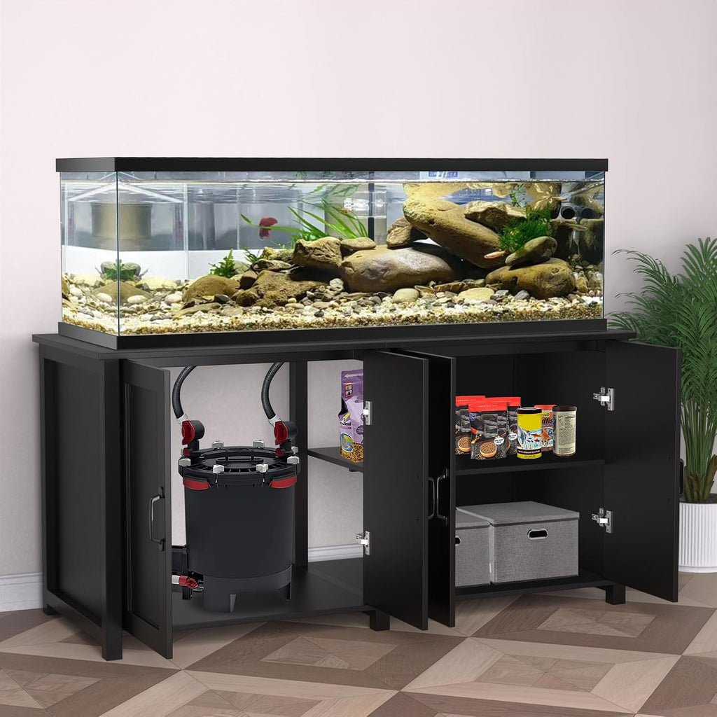 GDLF 100-150 Gallon Fish Tank Stand, 120 Gallon Tank Stand with 60'*24' Tabletop Fits 100/120/150 Volumns Aquariums,2200LBS Capacity Heavy Duty