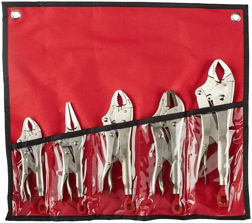 5PC 48-22-3695 for Milwaukee Locking Pliers Tool Kit w/Ergonomic Handles
