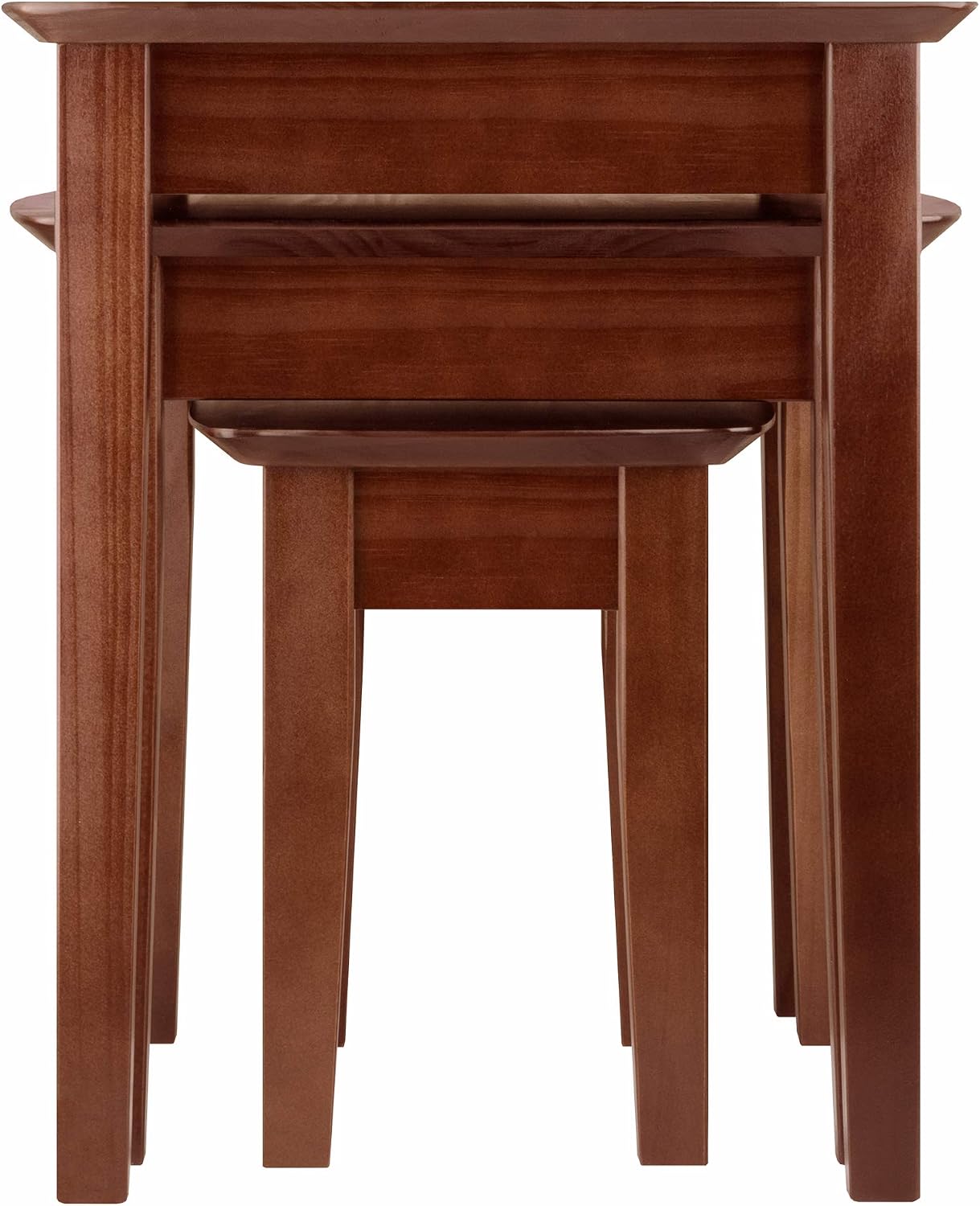 Winsome Bradley Nesting Tables, for Living Room, Walnut, Set of 3