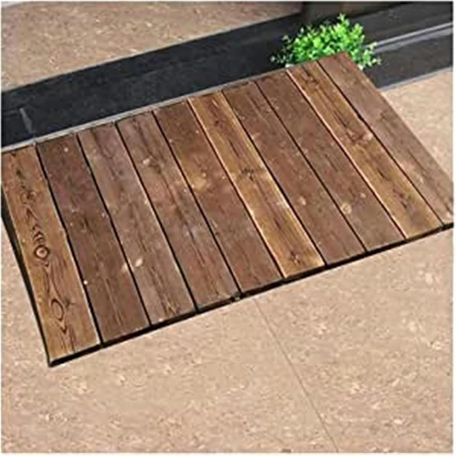 Threshold Ramp, 10'/8'/7'/4' Rise Wooden Threshold Ramps for Doorways, Non-Slip Durable Entry Ramp for Home/Garden Step/Sheds Doors