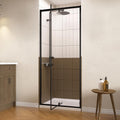 28-32' W x 72' H Pivot Glass Shower Door,Pivot Shower Door with 1/4'(6mm) Clear Glass,Mate Black