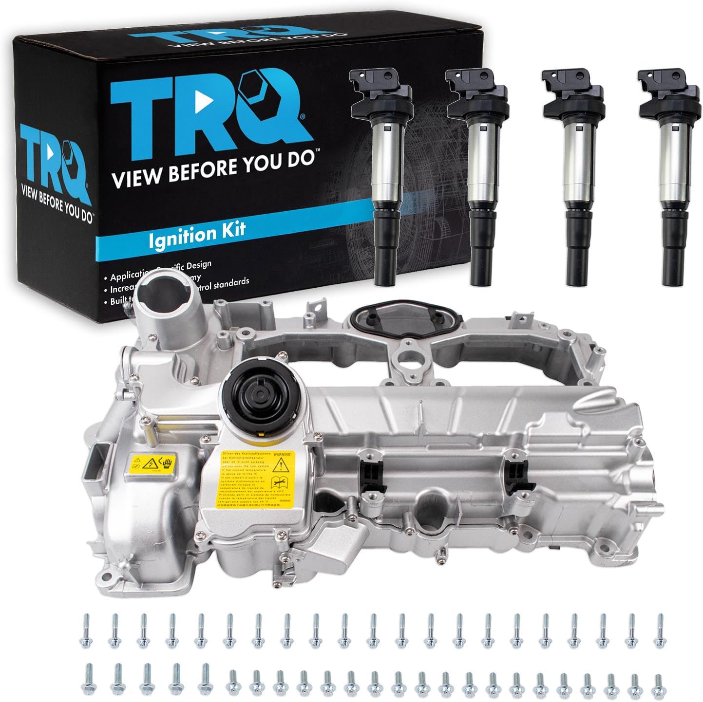 TRQ Ignition Coil Kit 5 Piece Coil on Plug Compatible with 2012-18 BMW 228i 320i 328i 428i 528i X1 X3 X4 X5 Z4