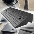 ZJIEX Rubber Wheelchair Ramp, 2in/ 2.5in/ 3in/ /4in /5in Rise Threshold Ramp, Non-Skid Driveway Curb Ramp, Kerb Ramp for Car, Vehicle, Scooter, Bike, Trolley (Size : 100x35x11cm/(39.4x13.8x4.3in))