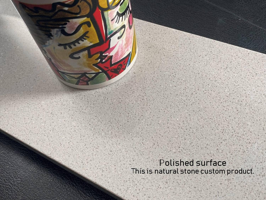 Tenedos Silver Grey Granite Look Engineered Marble Quartz Threshold Saddle Polished 4 x 36 Inch for Doorway Transition Bathroom Kitchen Floor Step