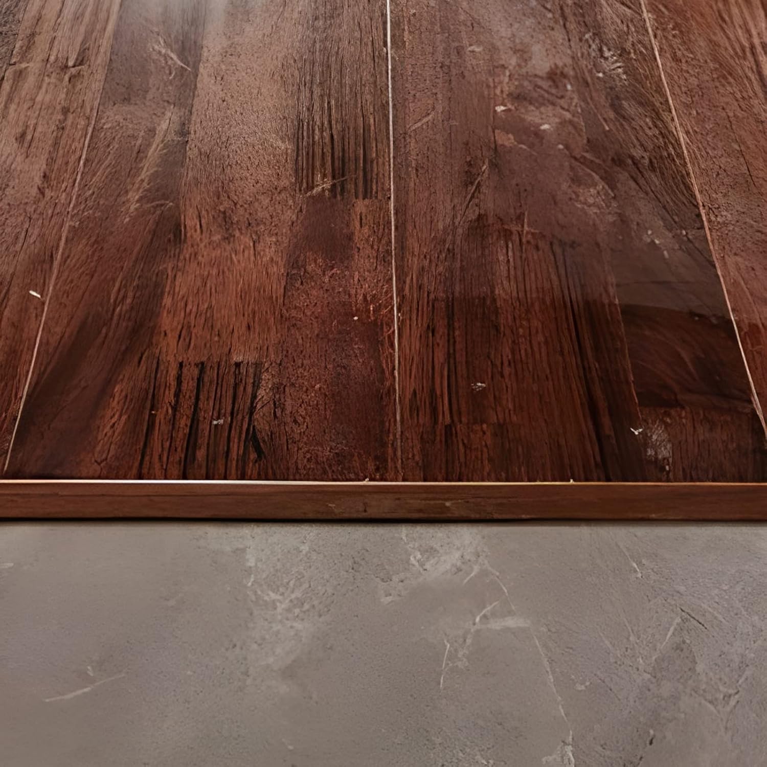 Metal T Molding Transition Strip, Carpet Edge Trim Self Adhesive, Gray Reducer Doorways Threshold Ramp for Flat Floor, Wood Effect Edging Strips (Color : Width 33mm, Size : Length 95cm (37.4in))