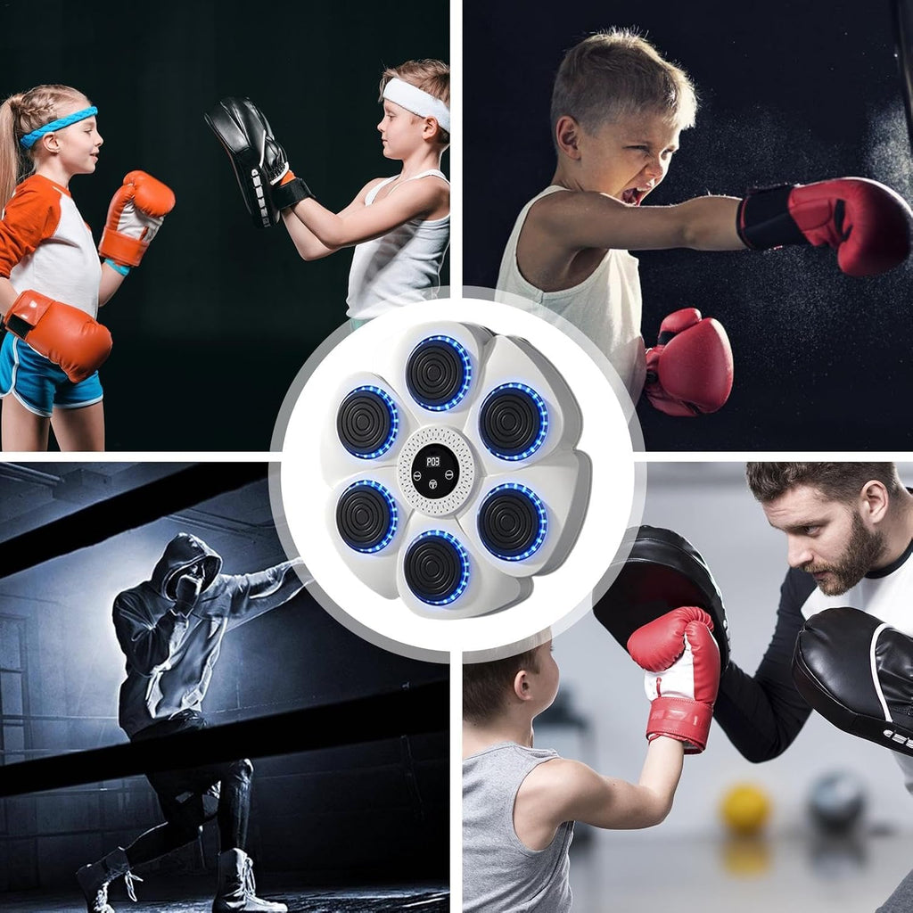 Music Boxing Machine - 40cm Smart Music Punching Machine Wall Punch Mat for Music | Music Punching Machine Indoor Wall Boxing Machine with Gloves Boxing Equipment