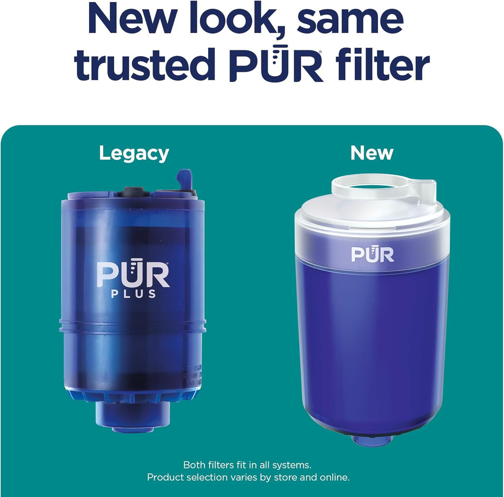 PUR Plus Faucet Mount Replacement Filter, Genuine PUR Water Filter for Sink Faucet, 3-in-1 Mineral Filtration, Lead Reducing, 1-Year Value, Blue (RF99994), 4 Count (Pack of 3)