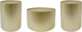 Christopher Knight Home Braeburn Modern Round 3 Piece Iron Accent and Coffee Table Set, Gold