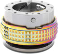 NRG Innovations SRK-210GM/MC Quick Release Kit (Gunmetal Body/Neochrome Pyramid Ring)