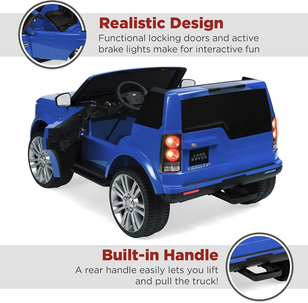 Best Choice Products 12V 3.7 MPH 2-Seater Licensed Land Rover Ride On Car Toy w/Parent Remote Control, MP3 Player - Blue