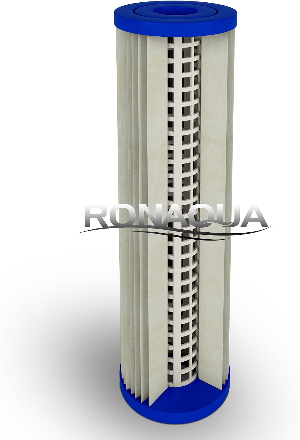 Pleated Sediment Water Filter Cartridge 9.87'x 2.5' Amplified Surface Area, Removes Sand, Dirt, Rust, Extended Filter Life WELL-MATCHED with WHKF-WHPL, 801-50, WB-50W, WFPFC3002, SPC-25-1050 (50 Pack)