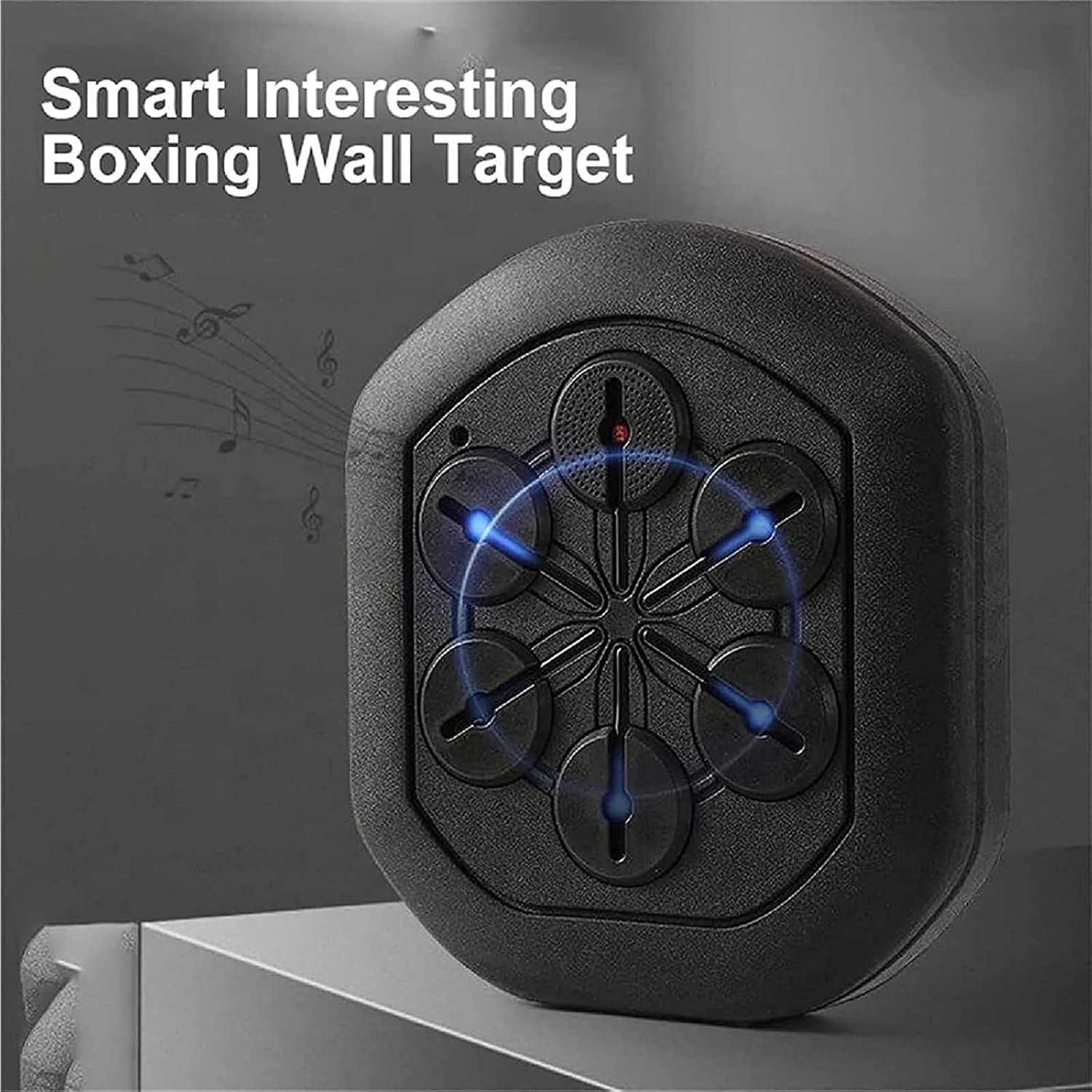 Music Electronic Boxing Machine, Wall Mounted Smart Music Boxing Machine with Boxing Glove, Boxing Training Equipment Indoor for Adults
