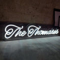 Personalized Neon Sign Tabletop, Custom Neon Sign with Stand, Custom Light Up Business Sign for Table, Wedding Bedroom Nursery Anniversary Party Home Bar Shop Salon Décor, Birthday Gift (1 Line, 45')