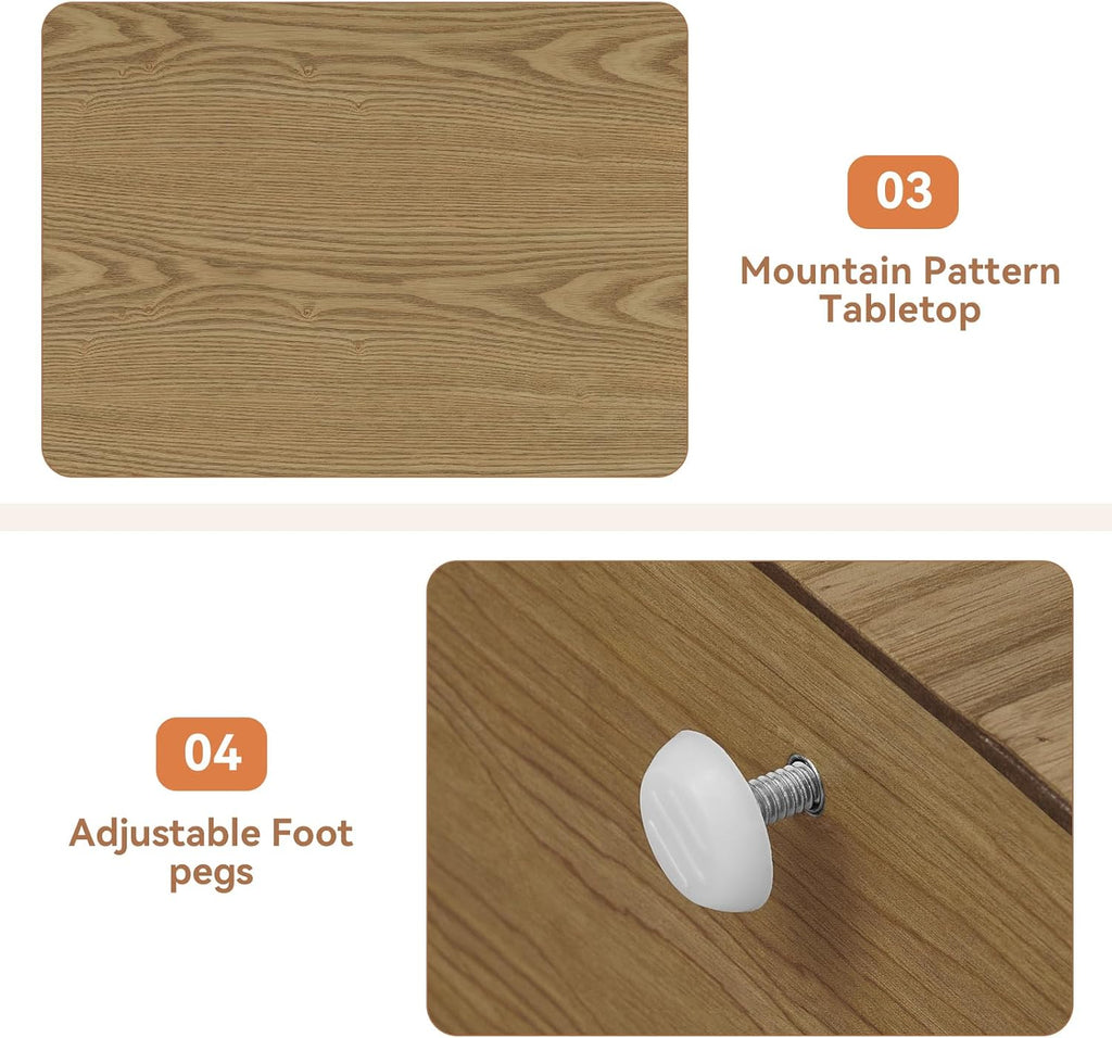 Lift Top Coffee Table for Living Room, Fluted Coffee Tables with Storage, Solid Wood Veneered Modern Accent Tea Center Table for Small Space Apartment (Natural-38.6''D×26.8''H)