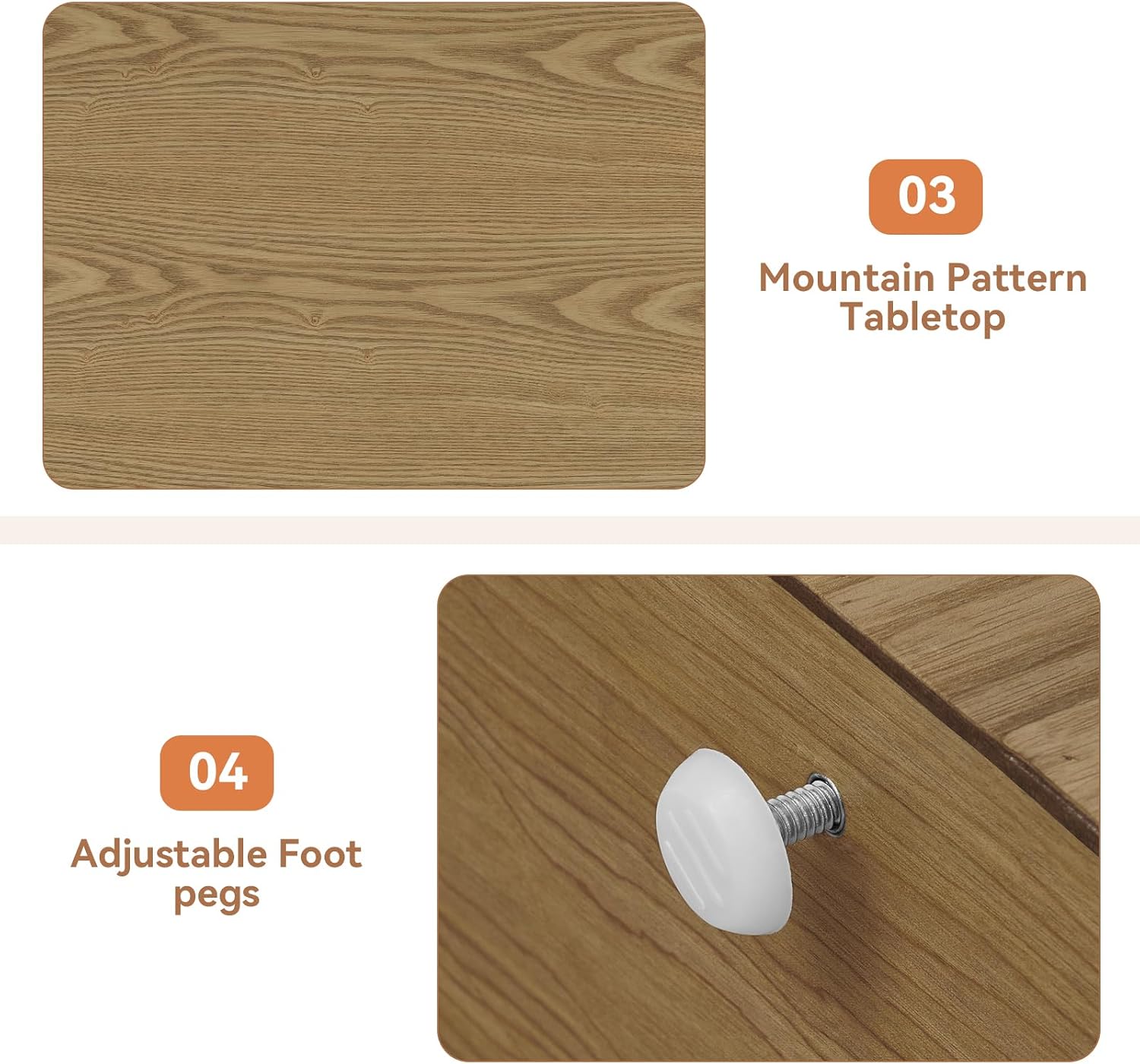 Lift Top Coffee Table for Living Room, Fluted Coffee Tables with Storage, Solid Wood Veneered Modern Accent Tea Center Table for Small Space Apartment (Natural-38.6''D×26.8''H)
