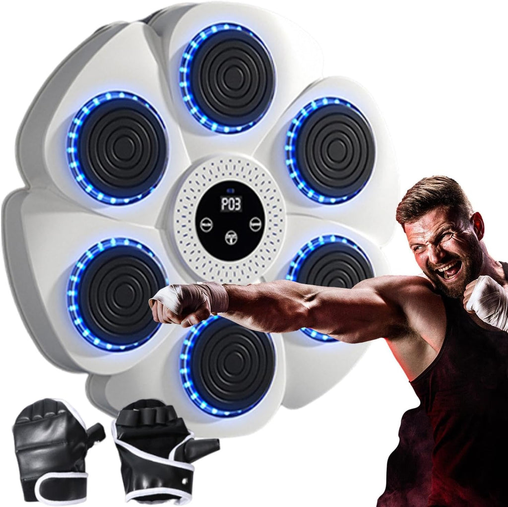 Music Boxing Machine - 40cm Smart Music Punching Machine Wall Punch Mat for Music | Music Punching Machine Indoor Wall Boxing Machine with Gloves Boxing Equipment