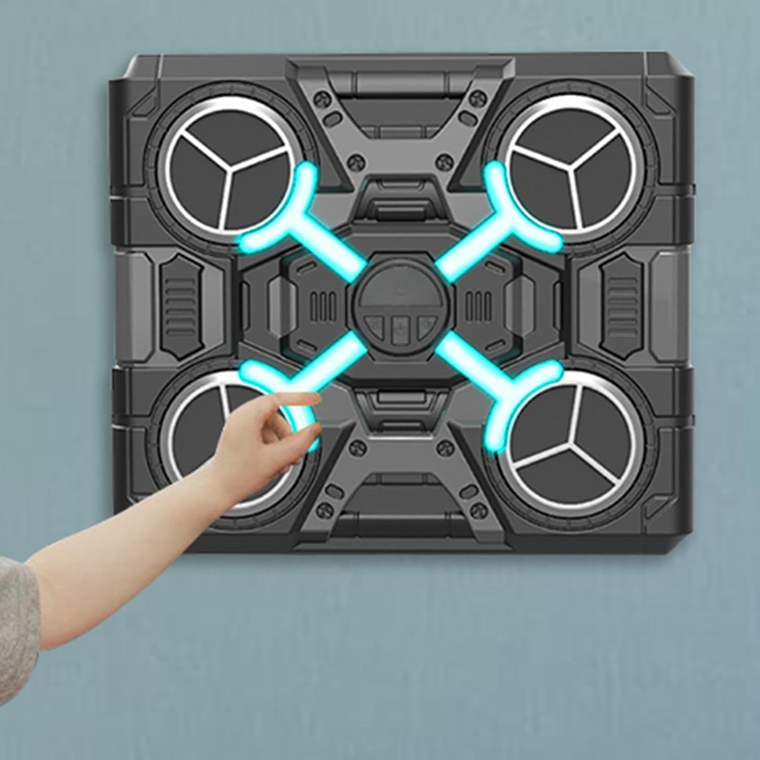 Interactive Boxing Game - High Energy Boxing Equipment, Digital Boxing Wall Punching Pads | Multifunctional Music Punch Machine, Musical Wall Boxing Machine with Gloves
