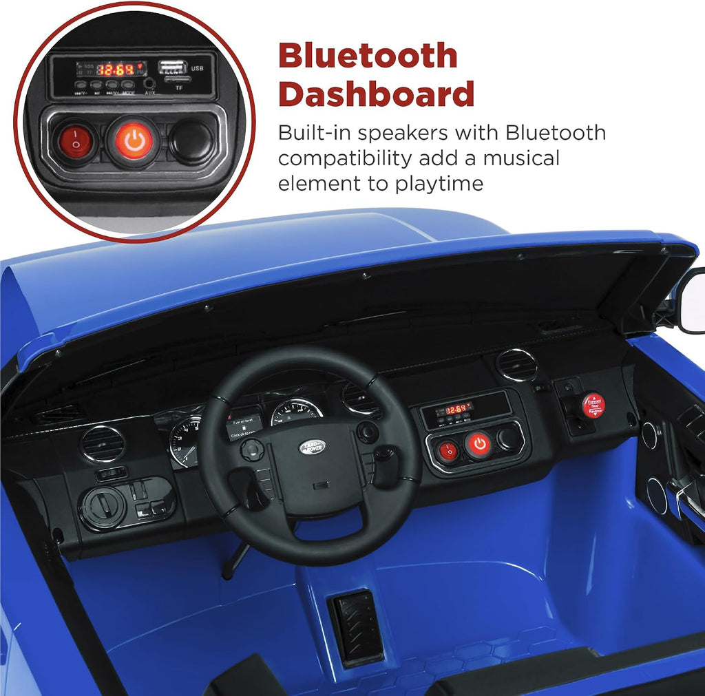 Best Choice Products 12V 3.7 MPH 2-Seater Licensed Land Rover Ride On Car Toy w/Parent Remote Control, MP3 Player - Blue