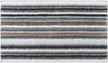 Graccioza Venice Bathroom Rug 24' x 39' - Elegant Striped Design Combed Cotton - 600 GSM, Machine Washable, Durable and Super Water Absorbent Luxuriously Soft Bath Rug - Grey