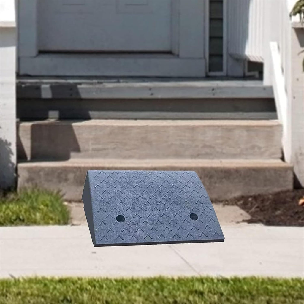 Ramps Threshold Ramp, Rv Cars Curb Ramp Threshold for Truck/Lawn Mower/Mobility Scooters, 3inch / 4inch / 5inch / 6inch Rise, Garden Garage Door Access Ramps(19.7' x 12.6' x 4.3') (19.7' x 19.7' x 3