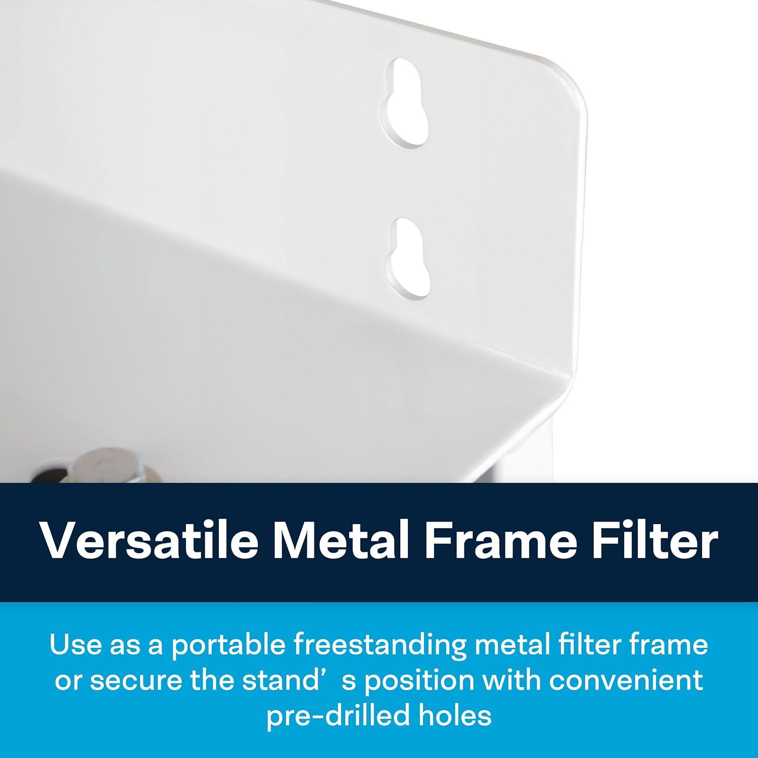 SpiroPure 3-Stage Water Filter #20 BB Filter Housings with Filter Stand, Three-Stage 20x4.5 Water Filter Housing and Freestanding Metal Frame, Triple Filter Housing