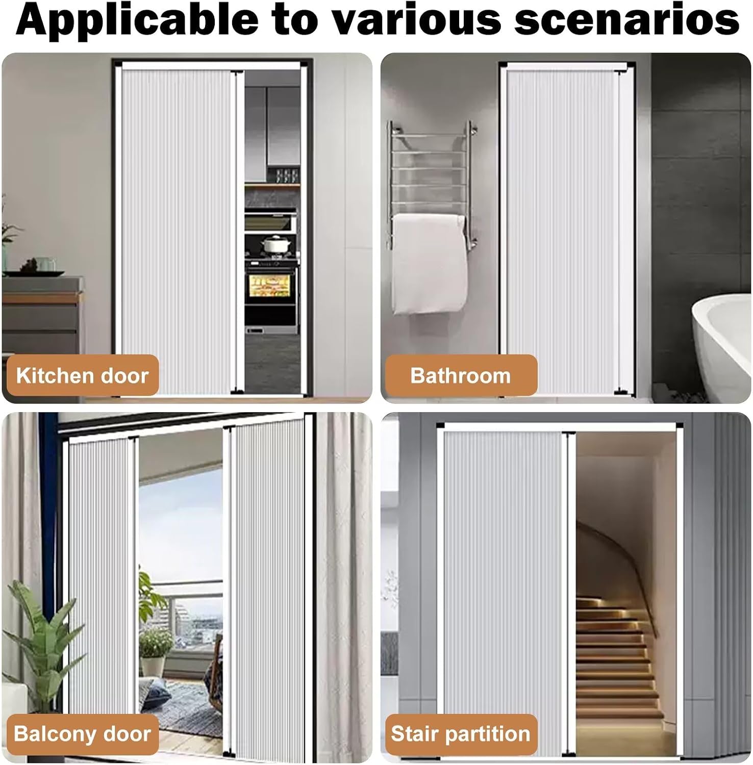 22x56in Accordion Door, Aluminum Frame with Waterproof,Heat-Insulating Cellular Fabric, Pleated Folding & Retractable Doors for Closet/Doorway/Bedroom/Bathroom/Living, Closets Gray