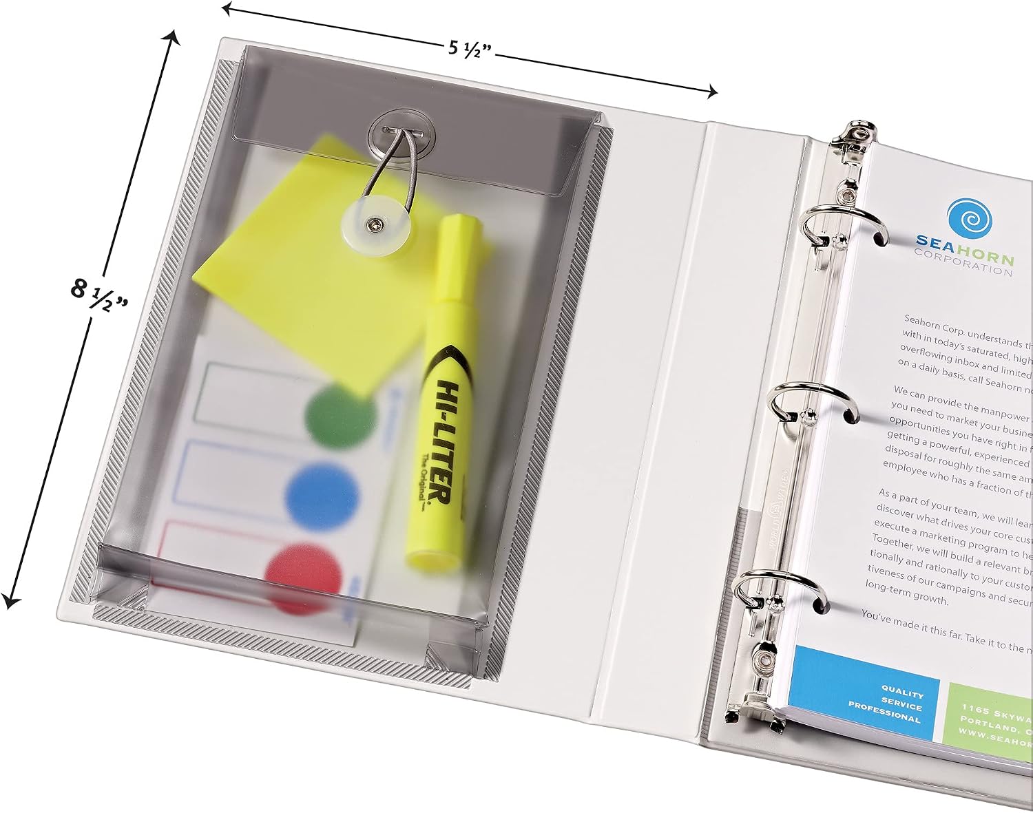 Avery Mini Protect and Store View 3 Ring Binder, 1 Inch Round Rings, 1 White Binder (23011) (Pack of 12)