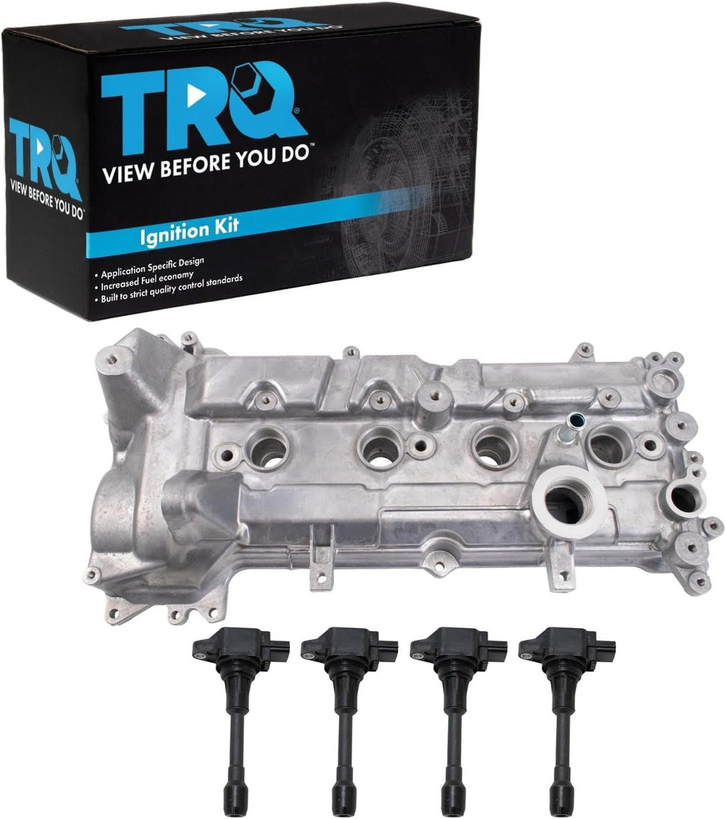TRQ Ignition Coil Kit 5 Piece Compatible with 2012-2019 Nissan Versa 2014-2019 Versa Note