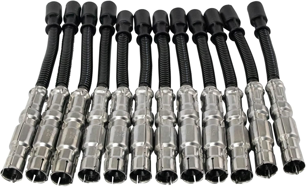 TRQ Spark Plug Kit 13 Piece Iridium Spark Plugs Compatible with 2005-2006 Chrysler Crossfire 2002-2004 Mercedes-Benz SLK32 AMG