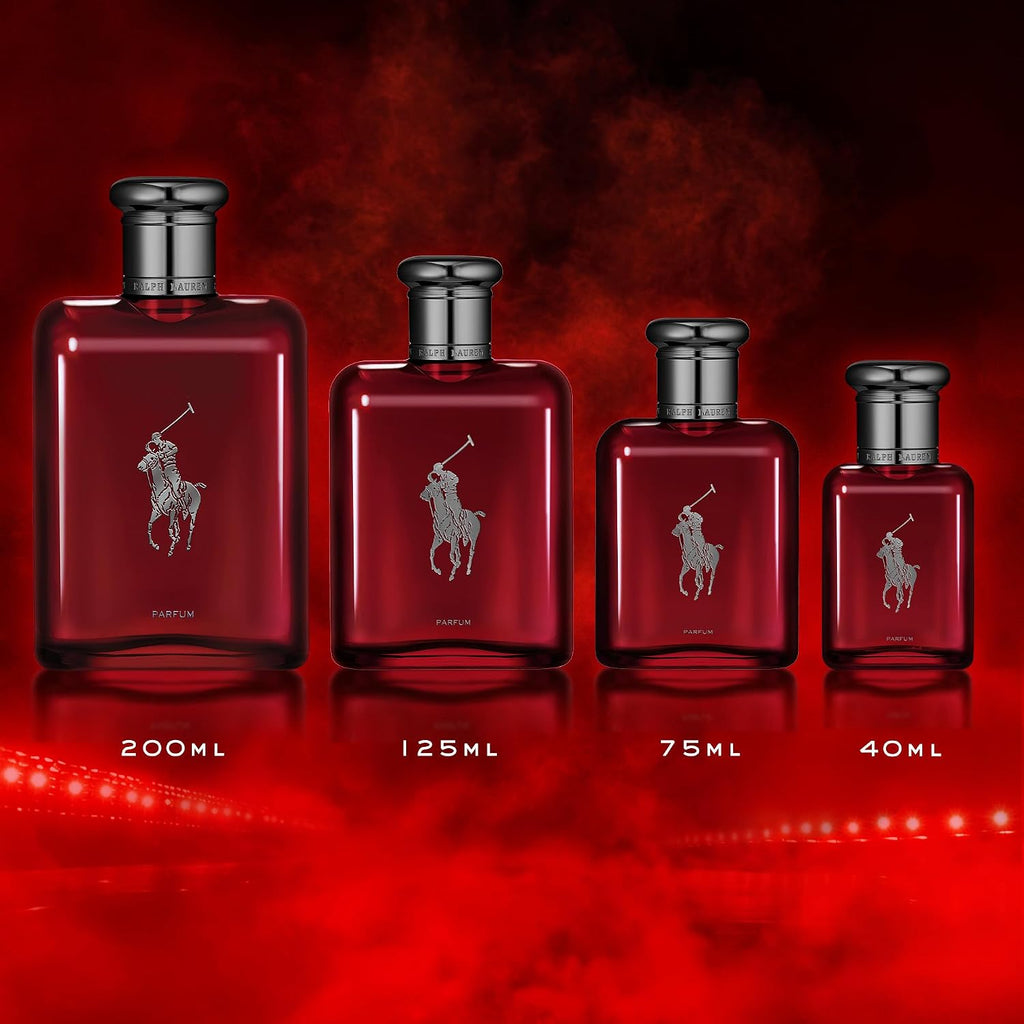 RALPH LAUREN FRAGRANCES - Polo Red - Parfum - Men's Cologne - Ambery & Woody - With Absinthe, Cedarwood, and Musk - Intense Fragrance
