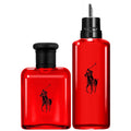 RALPH LAUREN FRAGRANCES - Polo Red - Eau de Toilette - Men's Cologne - Refillable Cologne Set - Woody & Spicy - With Grapefruit, Saffron, and Redwood - 2.5 Fl Oz Bottle & 5.1 Fl Oz