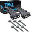 TRQ Ignition Coil Kit 8 Piece Valve Cover Compatible with 2011-2021 Chrysler 300 2011-2020 Dodge Grand Caravan 2012-2017 Jeep Wrangler 2013-2018 Ram 1500 2014-2021 Jeep Cherokee