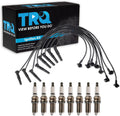 TRQ Ignition Kit Spark Plugs Wire Set Compatible with 96-00 Ford 96-99 Lincoln Mercury